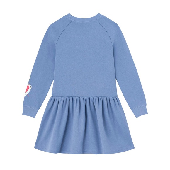 NWOT Heart On Sleeve Fun Heart Sweatshirt Dress - Picture 2 of 4